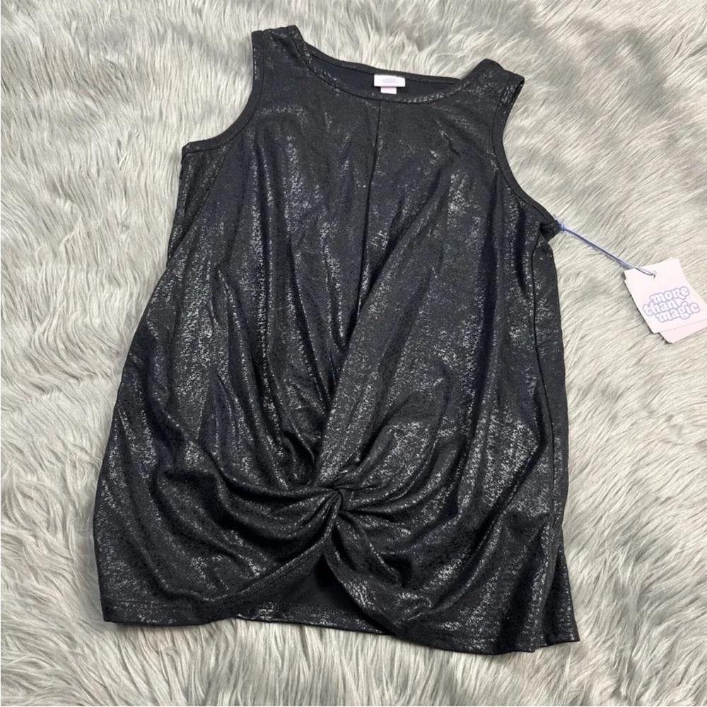 More Than Magic Target Black Twist Knot Front Tank Top Size Large